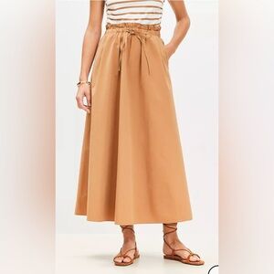 NWT Ann Taylor Loft Twill maxi skirt